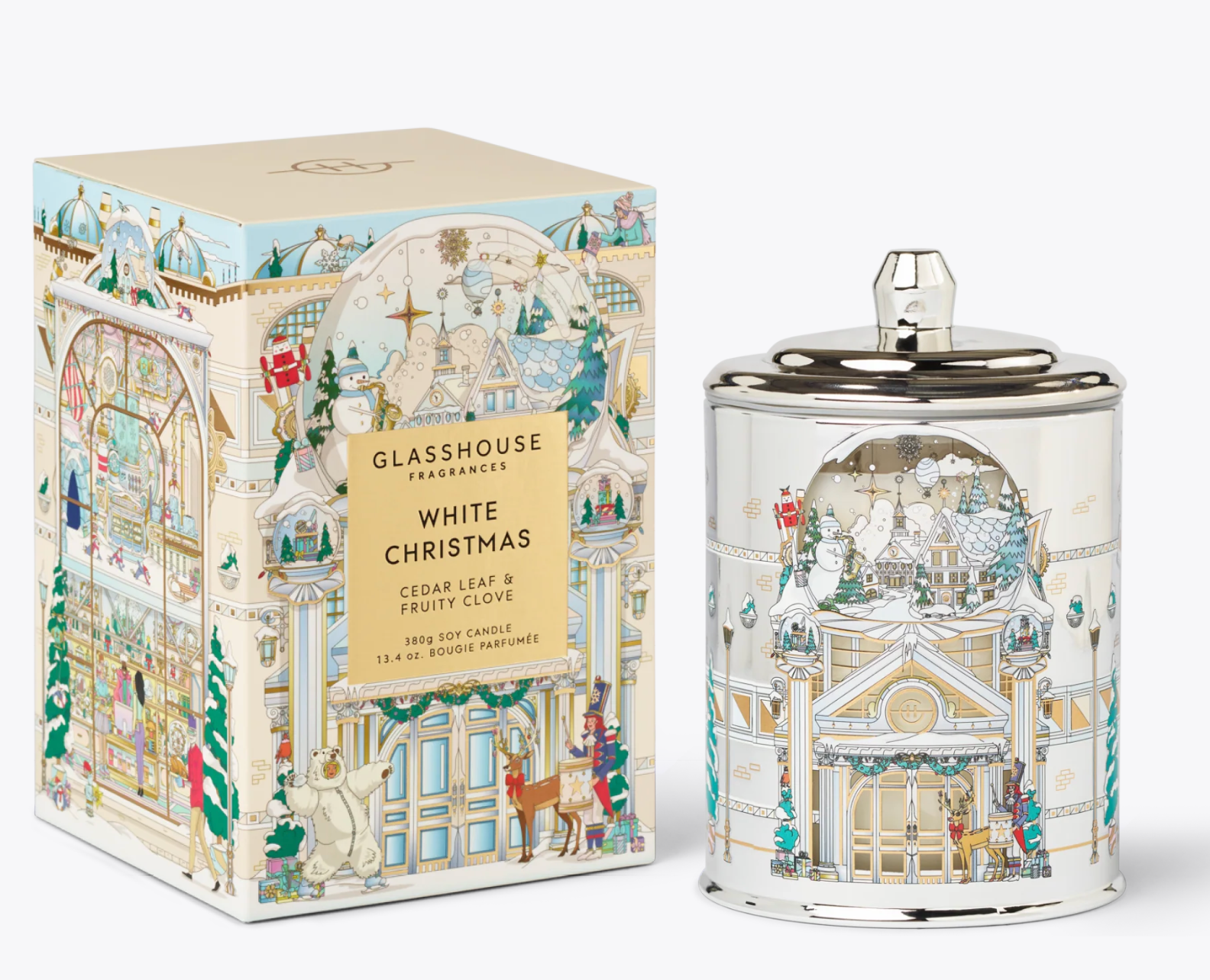 Glasshouse 13.4 oz Candle - White Christmas