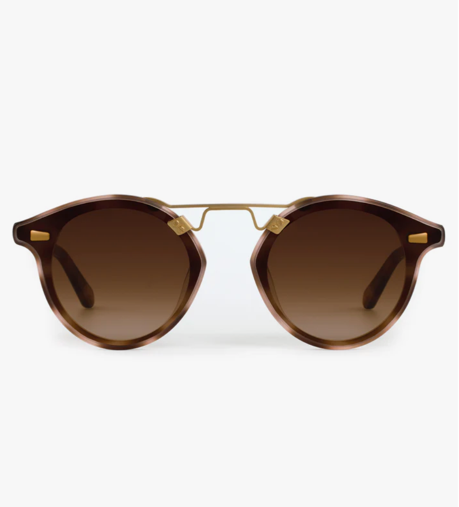 Krewe STL Nylon Matte Blush + Tortoise 18k