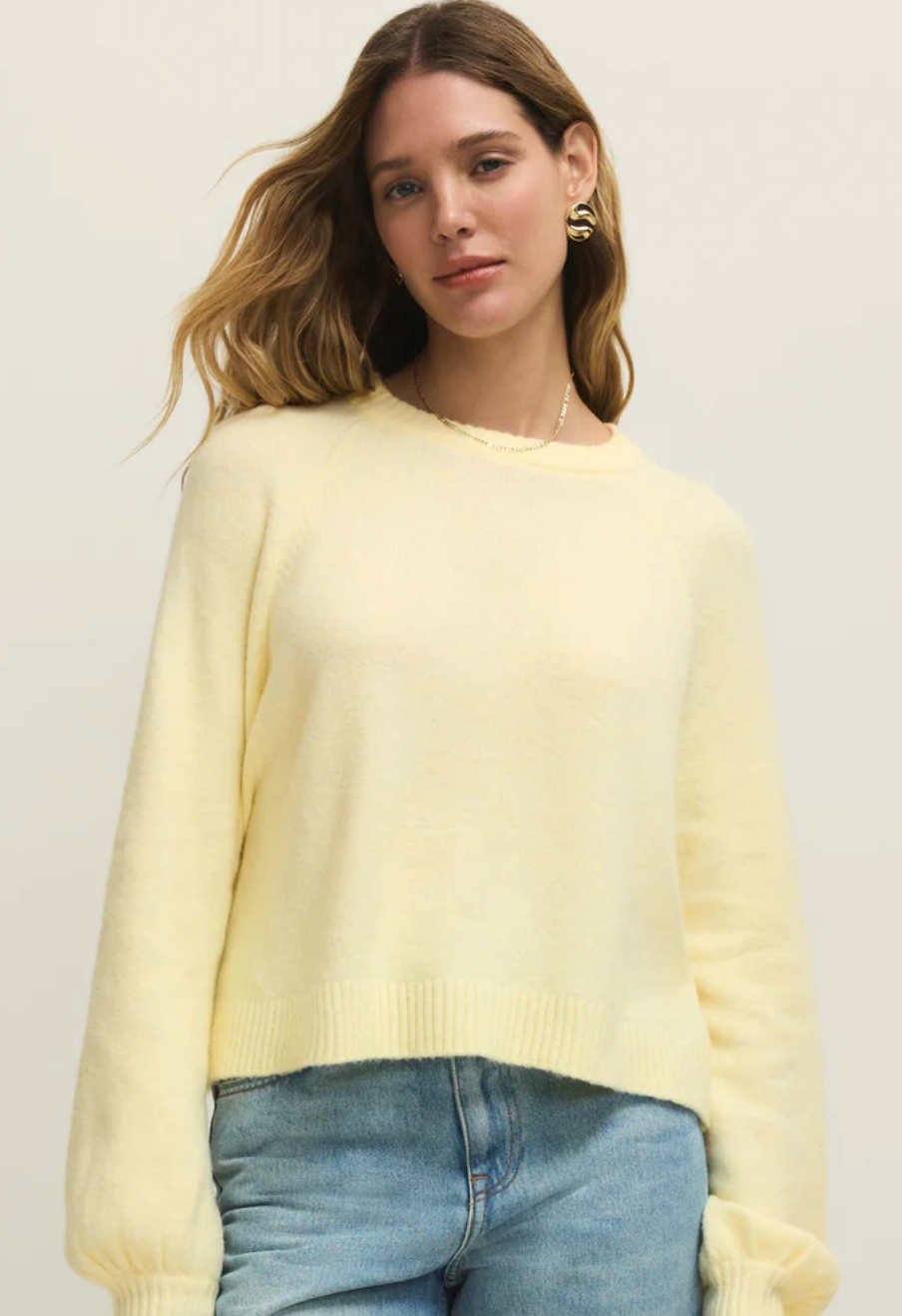 Z Supply Coming Up Sweater - Pineapple