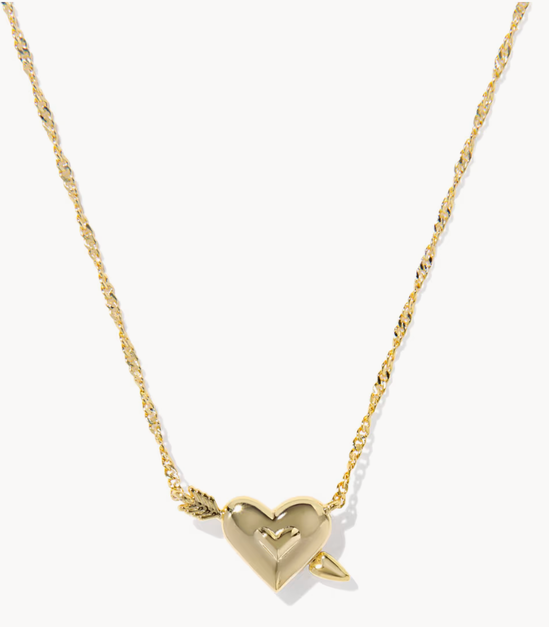 Kendra Scott - Ari Arrow Heart Gold Necklace