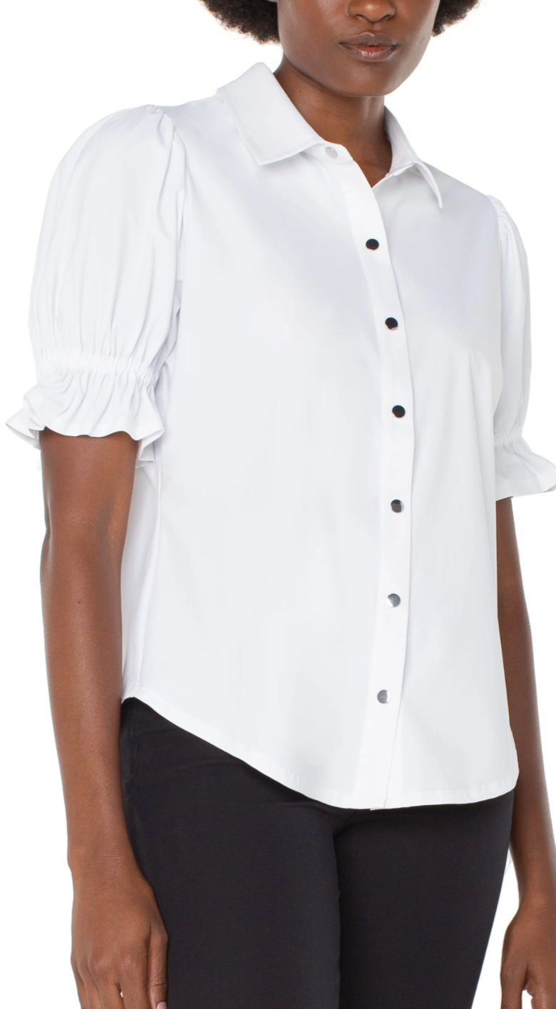 Liverpool - Snap Front Shirt - White