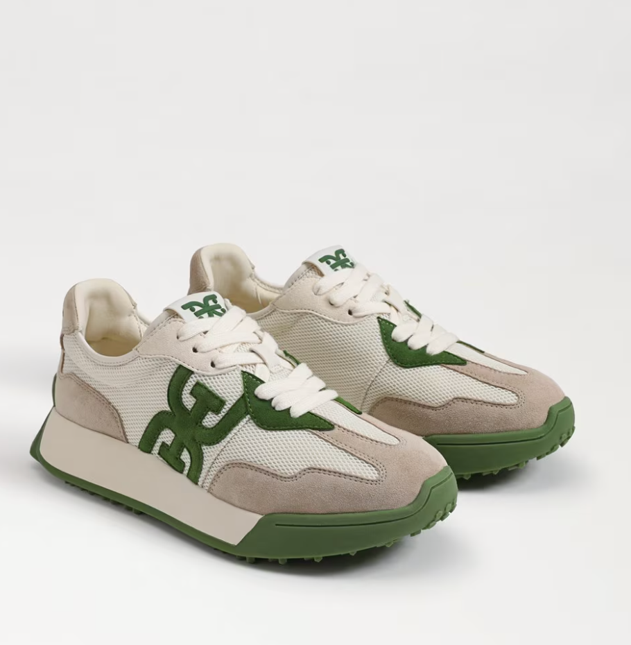 Sam Edelman - Langley Sneaker - Green/Off White Suede