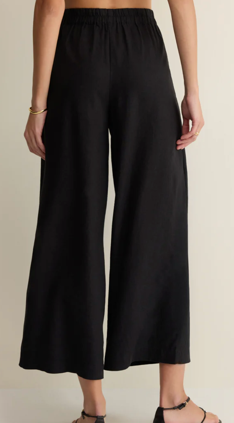 Z Supply Scout Linen Pant - Black