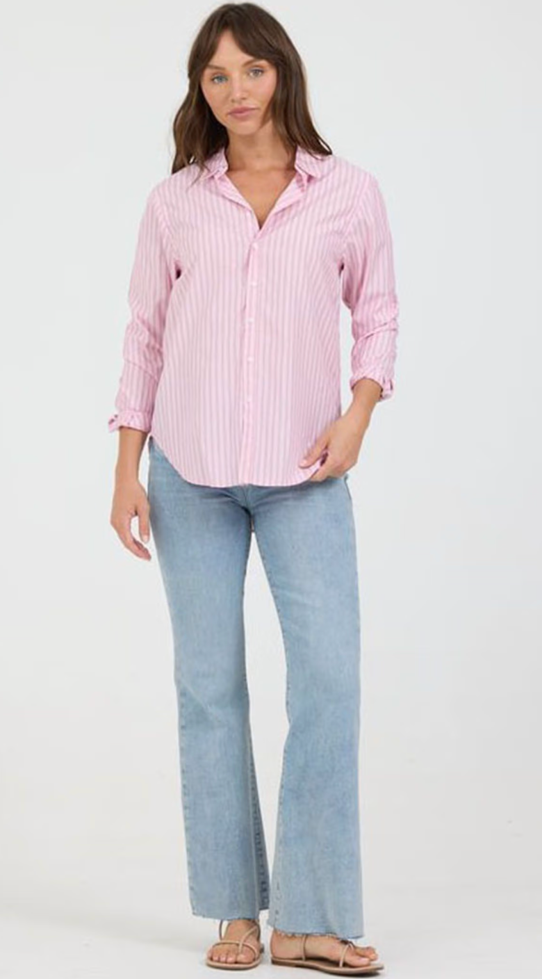 Dear John - Lolita Top - Pale Lilac Stripe