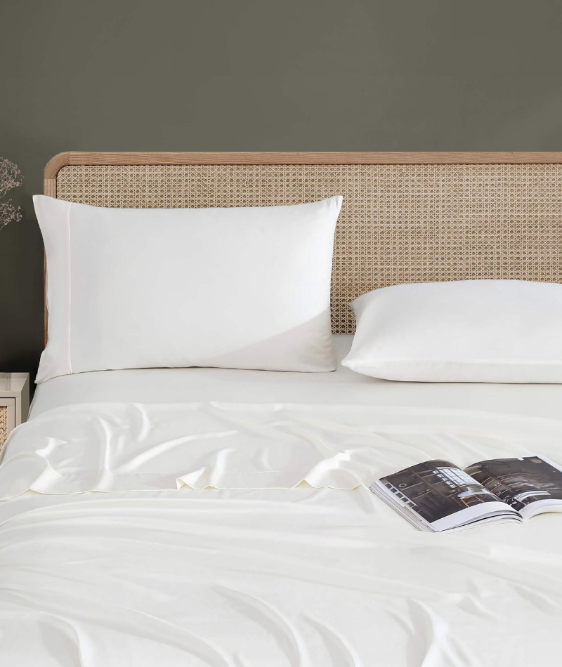 Sunday Citizen Natural Premium Bamboo Top Sheet Off White - King