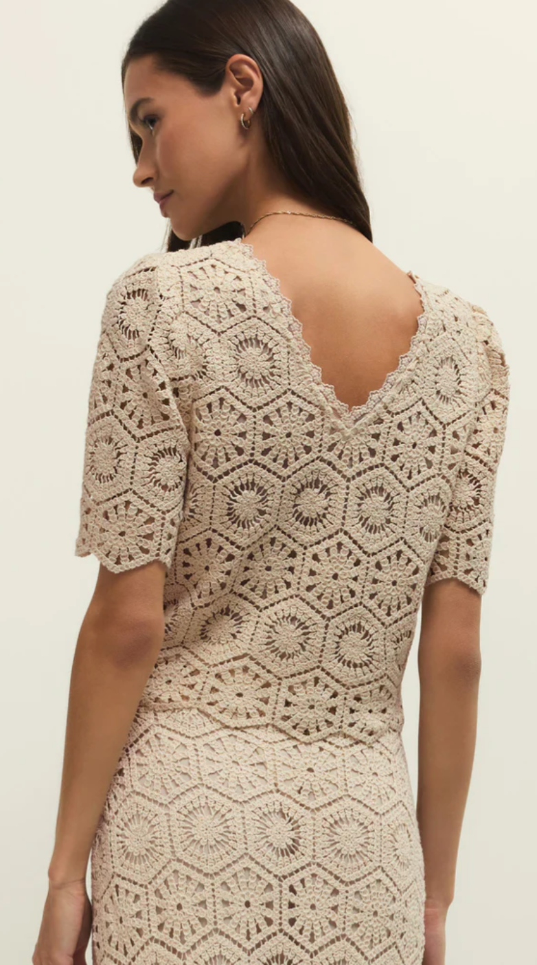 Z Supply Raquel Lace Top - Natural