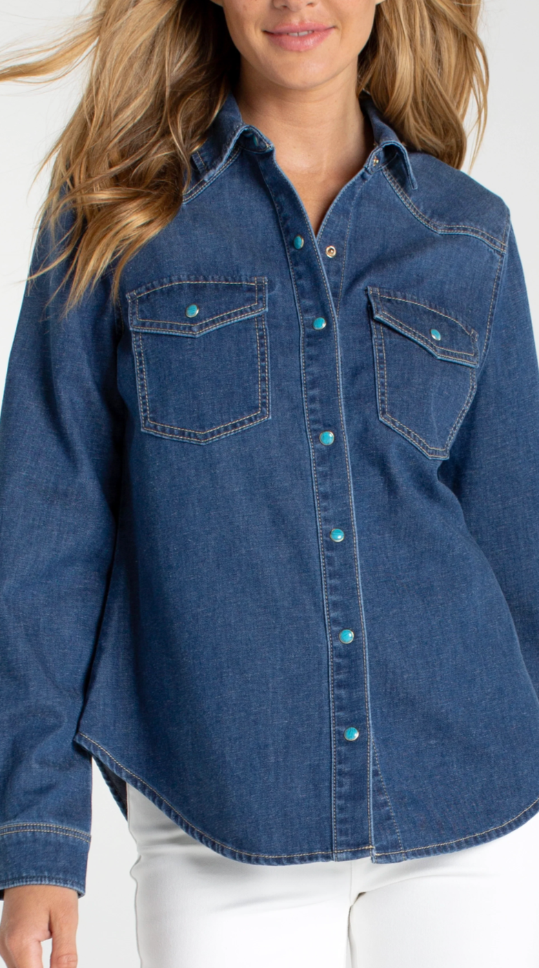 Liverpool Western Slim Shirt Wilder