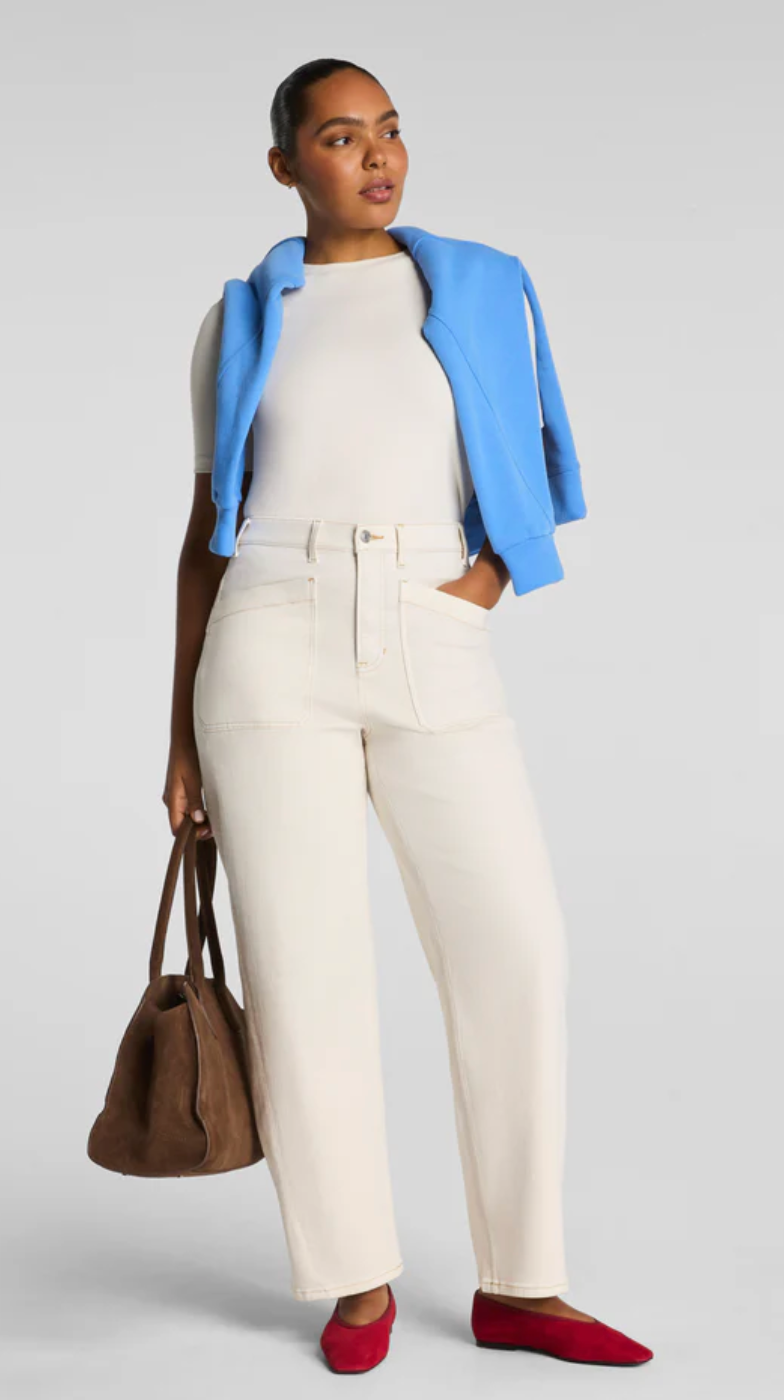 Spanx - Utility Barrel Jean Alabaster