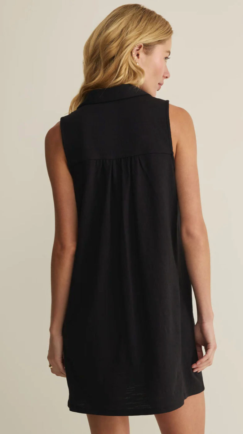 Z Supply New Light Textured Mini Dress - Black