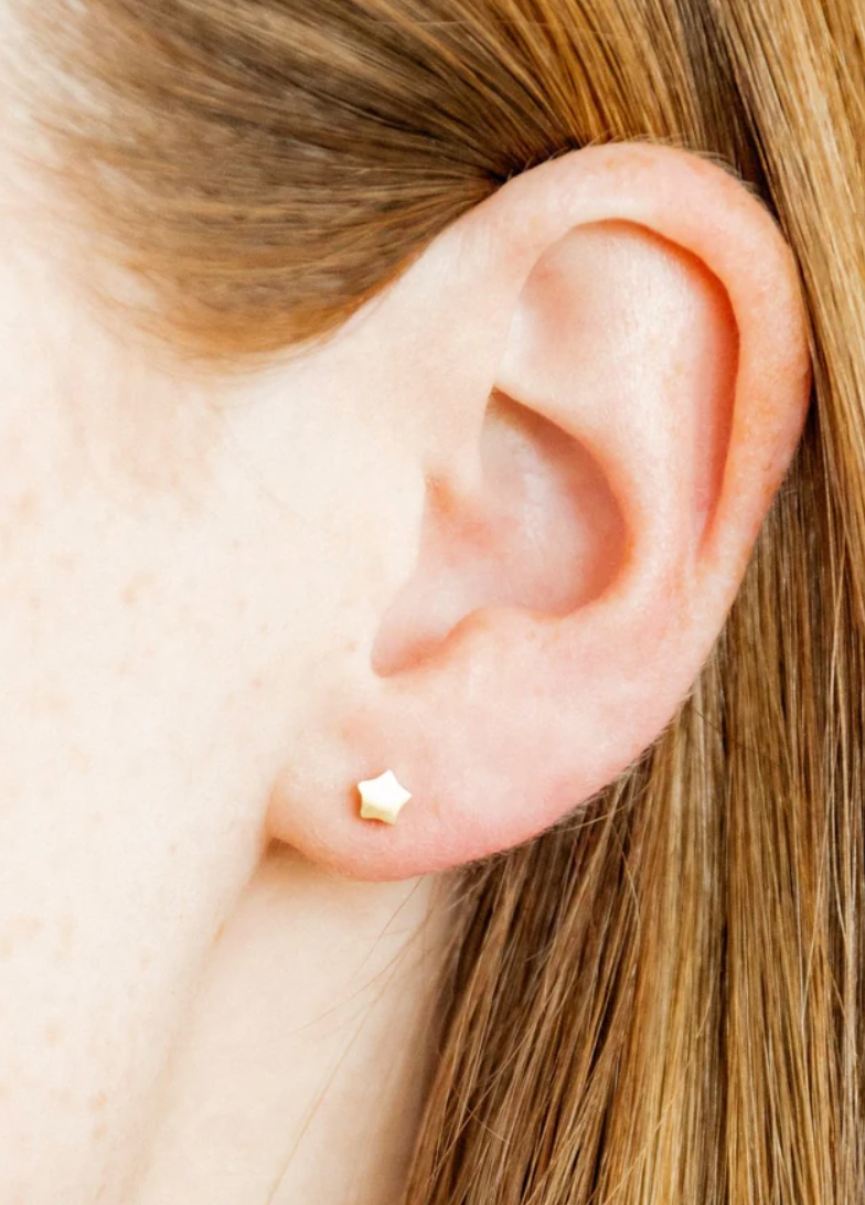 Linny Co Screwback Stud - Stella Star Gold