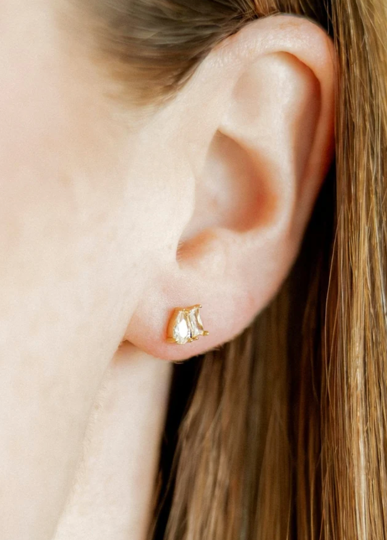 Linny Co Screwback Stud - Maren Gold