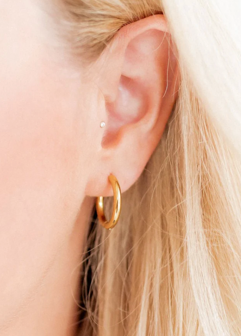 Linny Co Huggie - Scarlett Gold 14mm