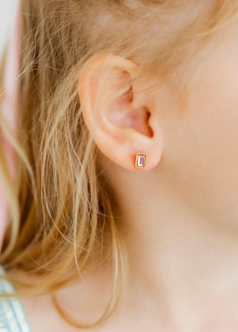 Linny Co Screwback Stud - Madison Pink Gold