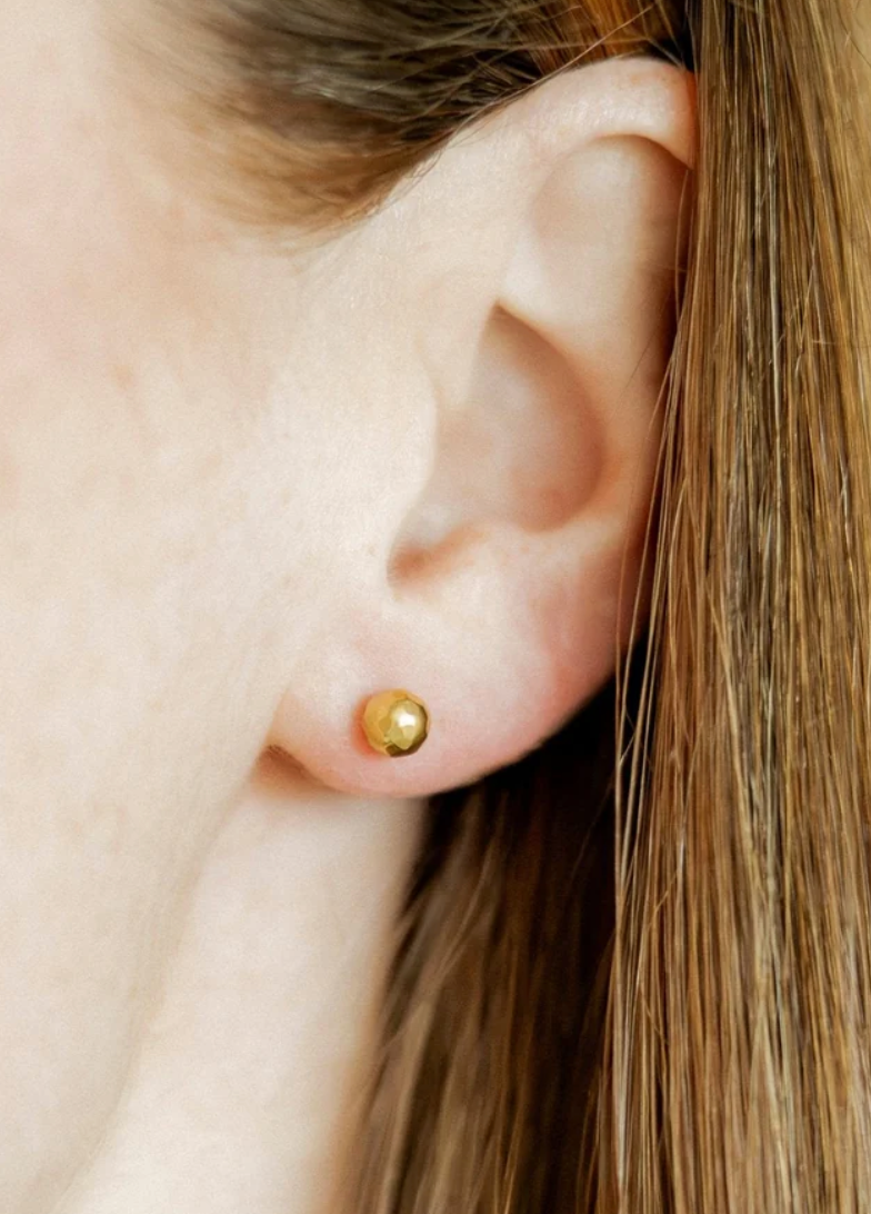 Linny Co Screwback Stud - Lydia Gold