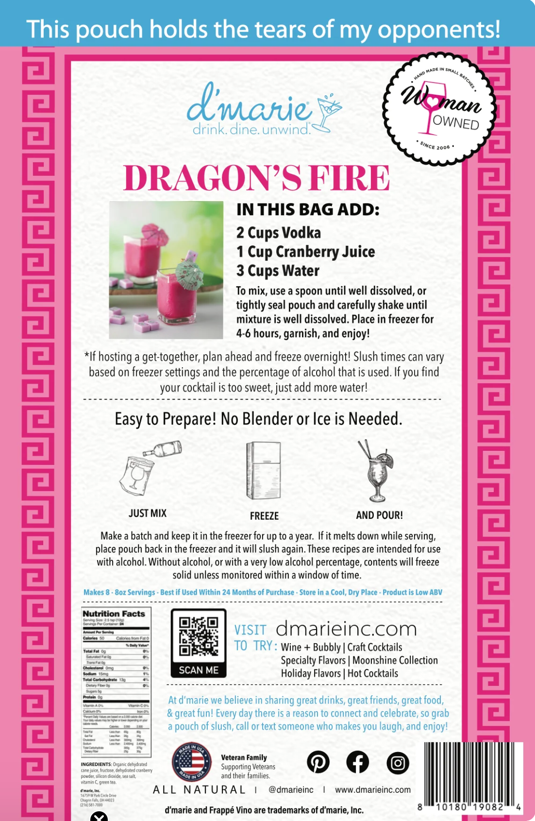 Dragon's Fire 10 oz. Mahjong Drink Mix