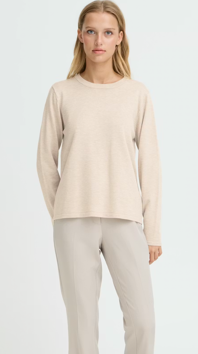 ICHI O-Neck Long Sleeve Birch