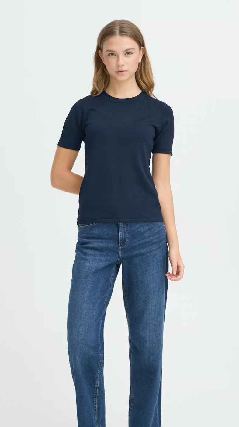 ICHI O-Neck - Short Sleeve Eclipse