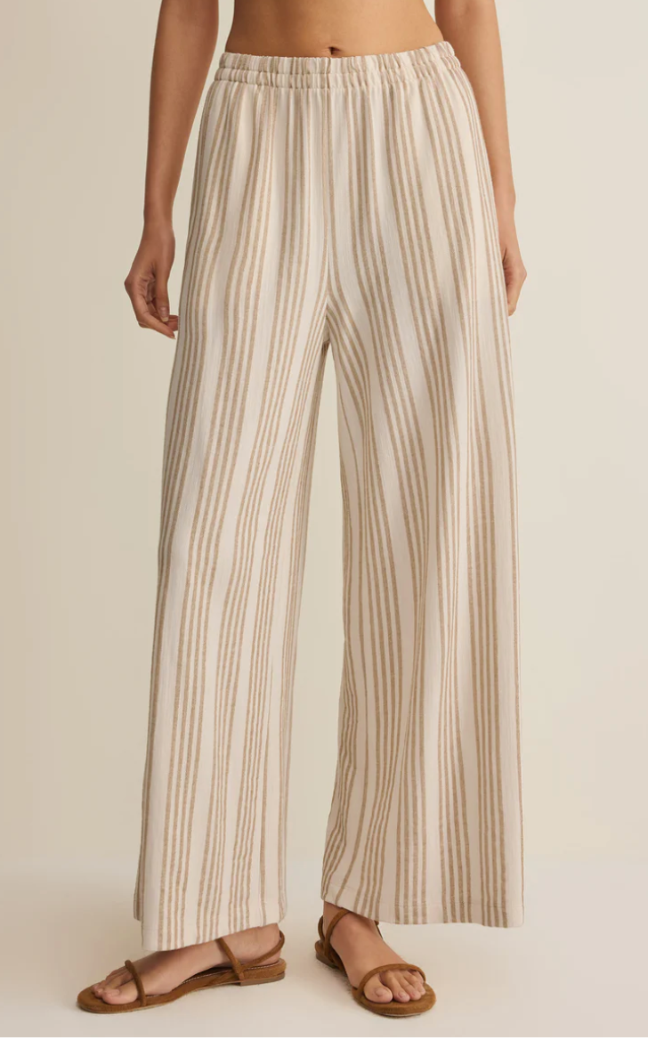 Z Supply Scout Stripe Knit Pants - Cloud