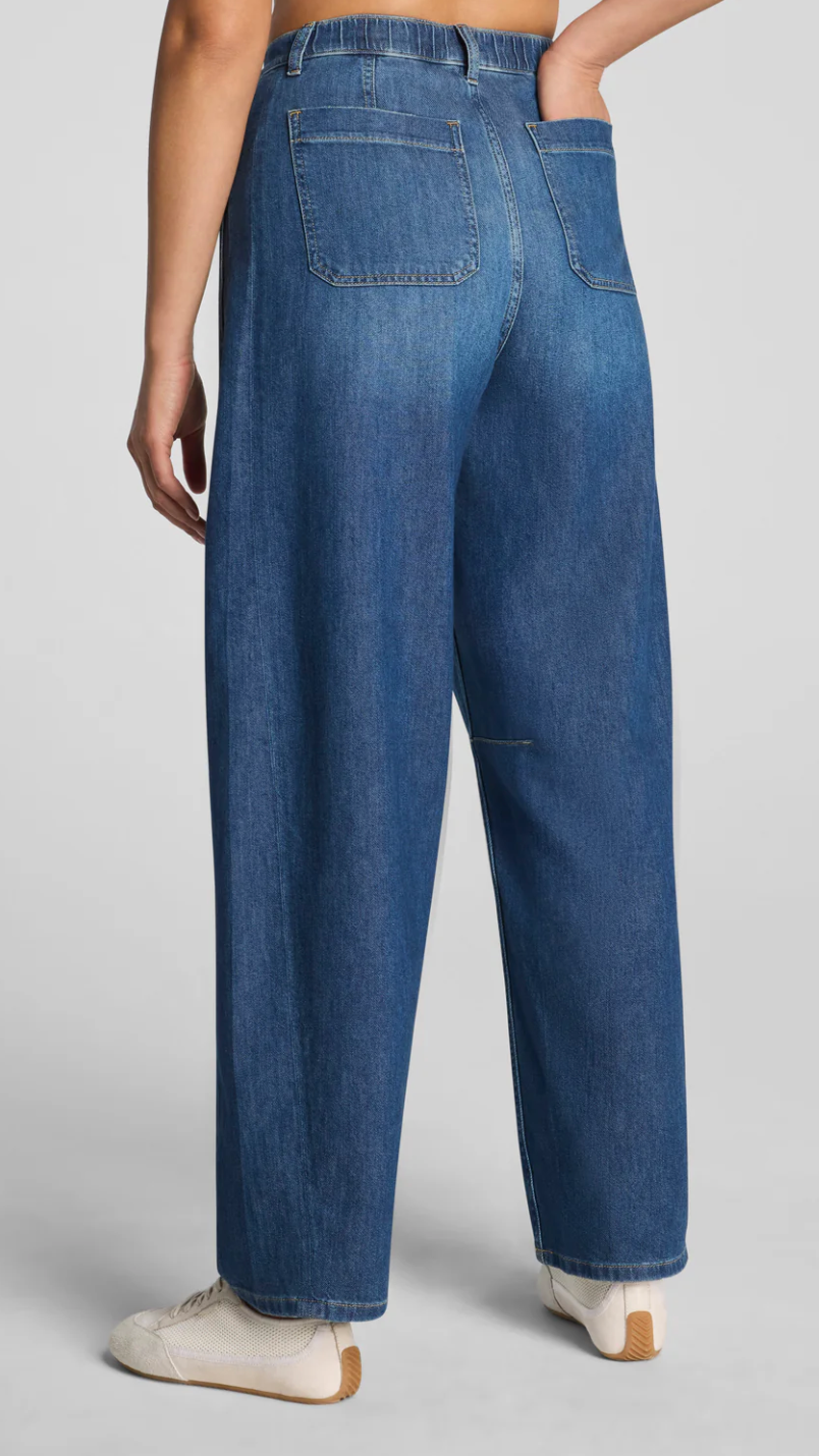 Spanx Lightweight Utility Barrel Jean - Oceanic