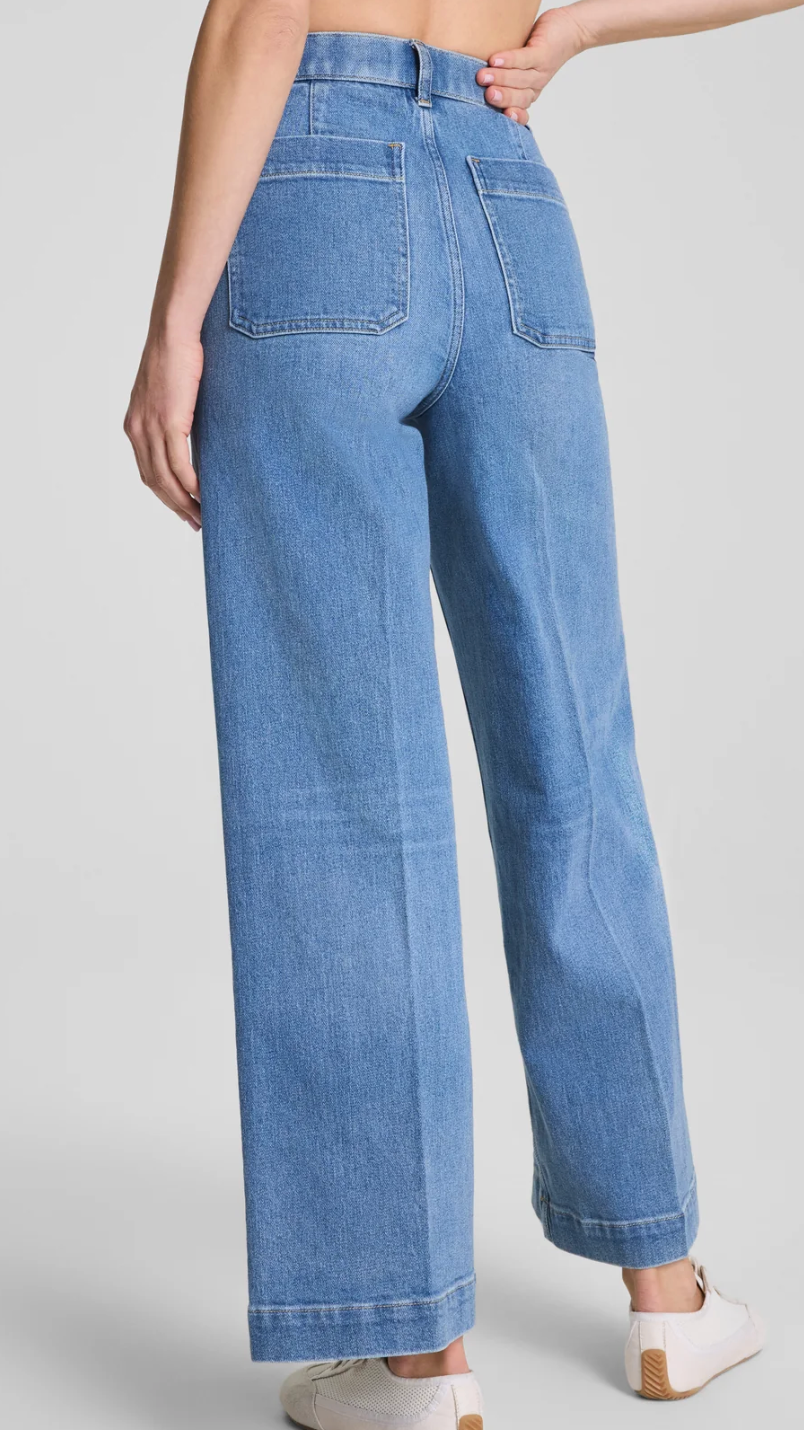 Spanx Wide Leg Jeans with Pockets - Elysian
