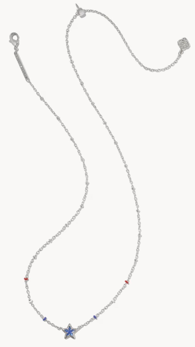 Kendra Scott - Mini Cassidy Pendant Rhod/Blue