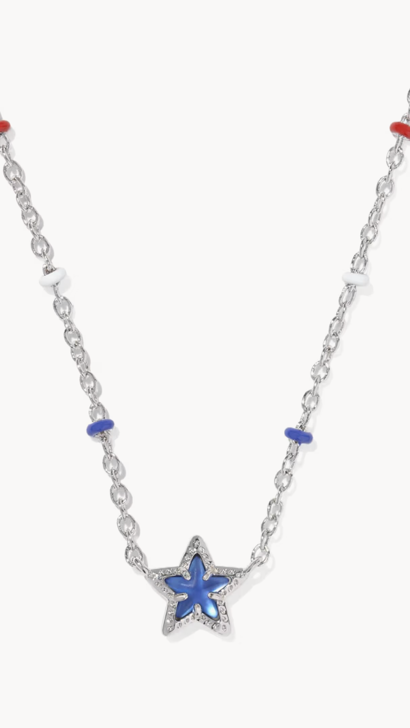 Kendra Scott - Mini Cassidy Pendant Rhod/Blue
