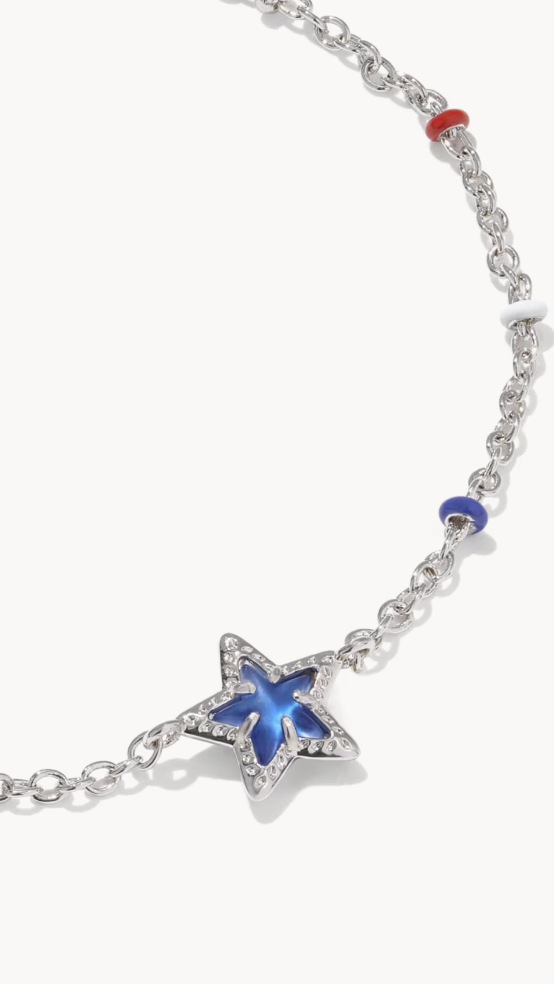 Kendra Scott - Mini Cassidy Bracelet Rhod/Blue