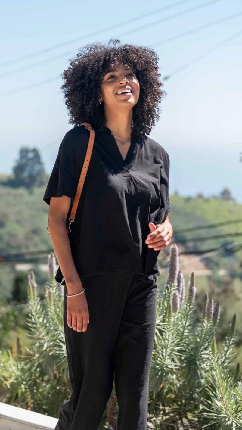 Mersea Amelia Short Sleeve Tee - Black