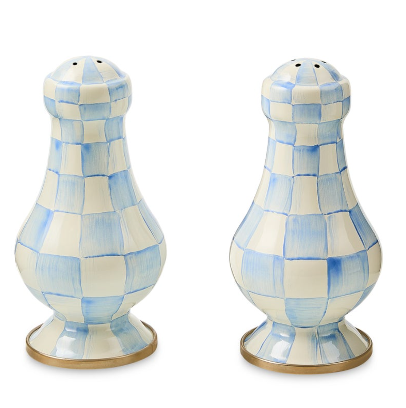 Sky Check Salt & Pepper Shakers Large