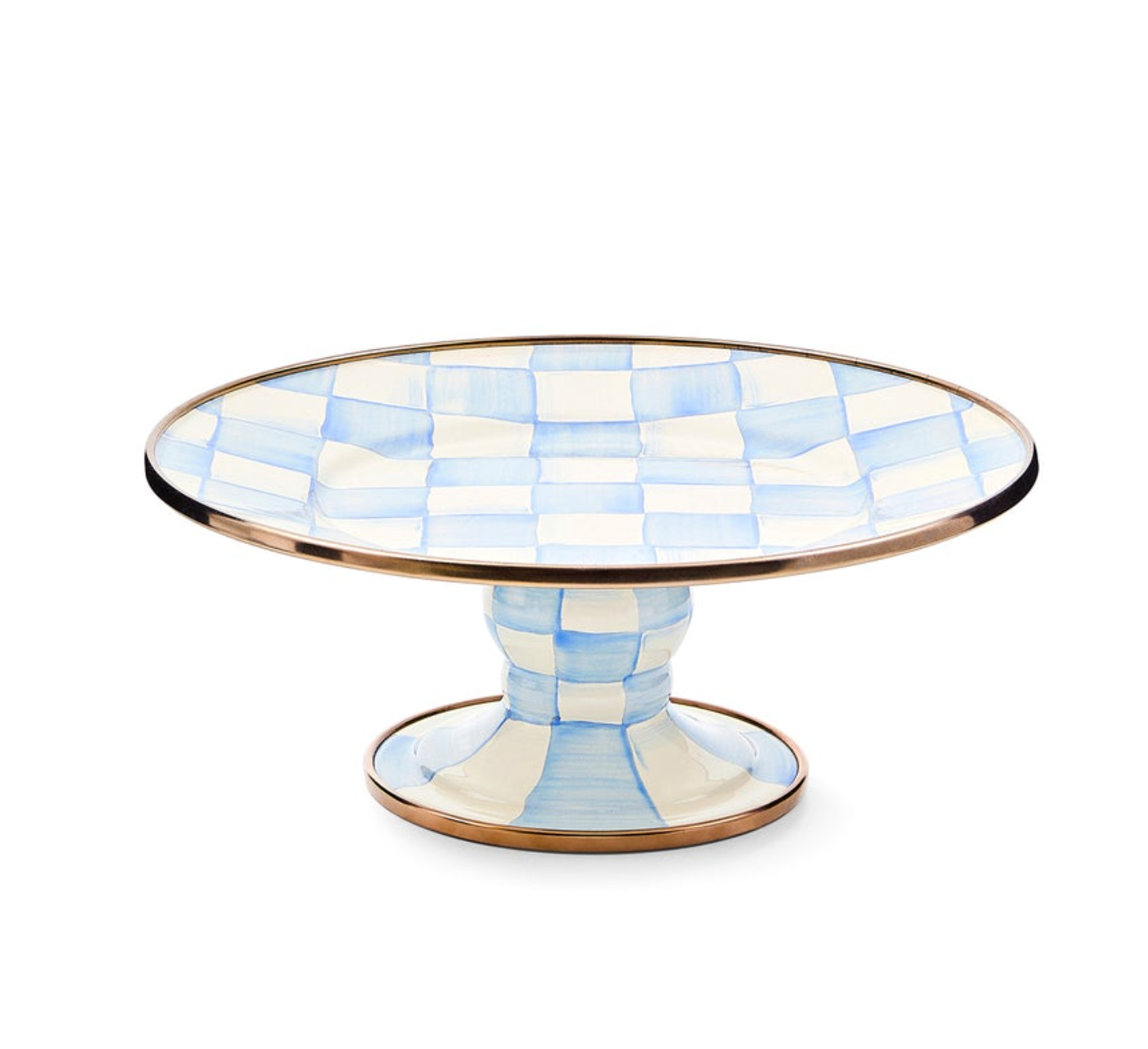Sky Check Mini Pedestal Platter