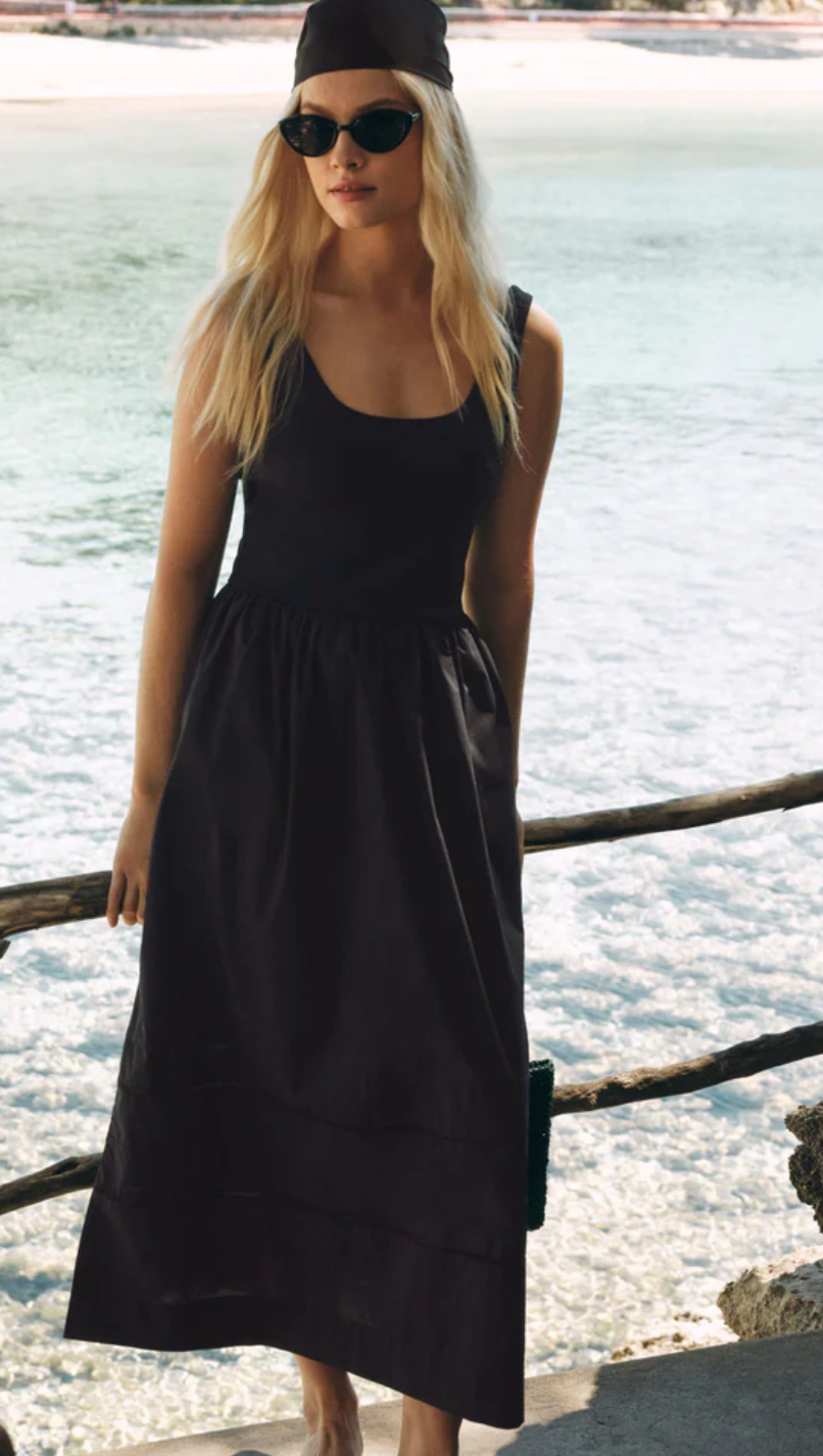 Z Supply Johanna Midi Dress Black