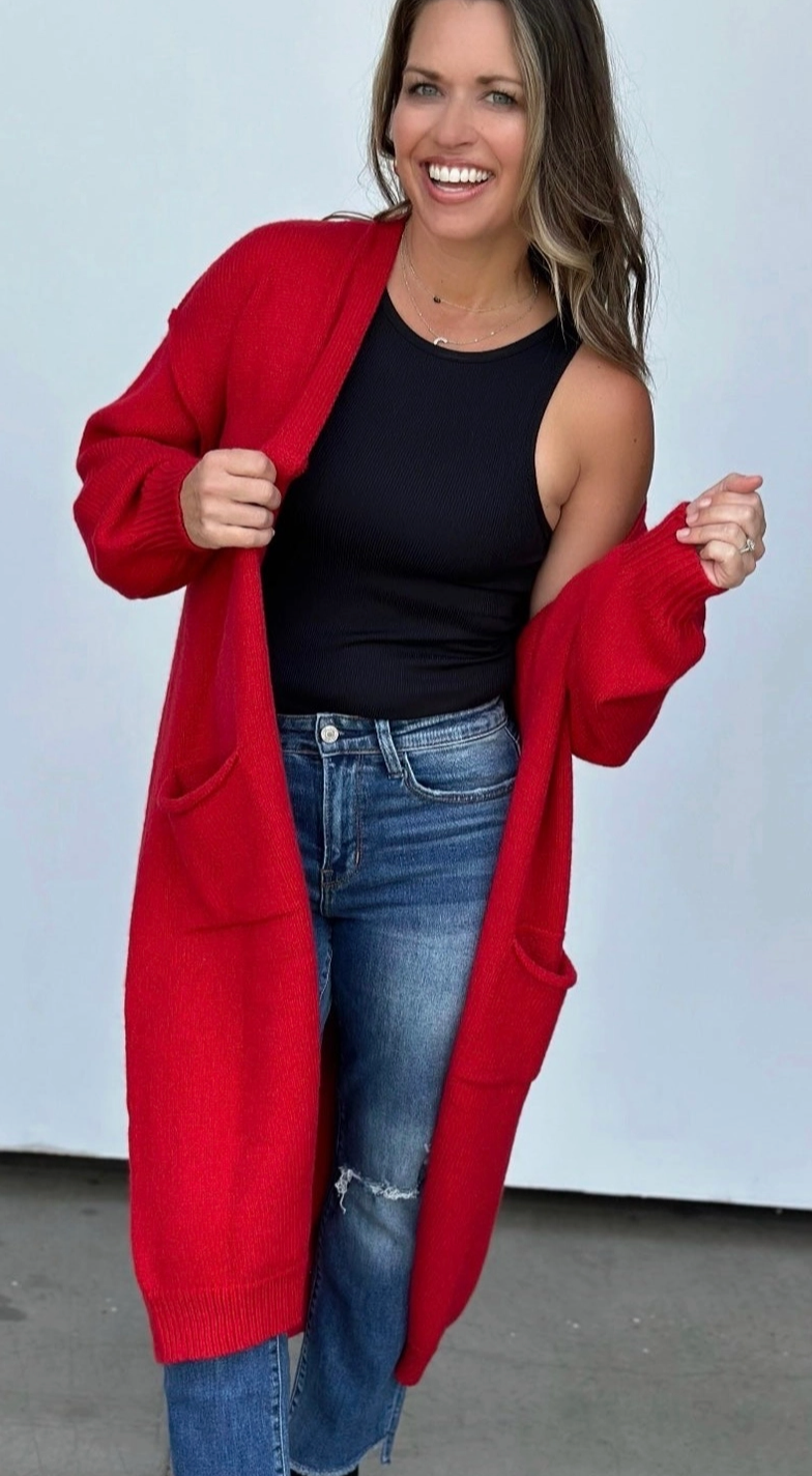Kansas City Football Long Cardigan
