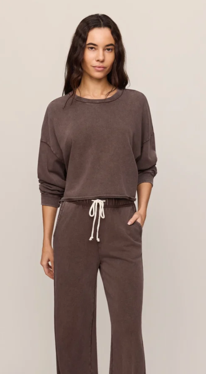 Z Supply Circuit Sweatshirt - Dark Chocolate
