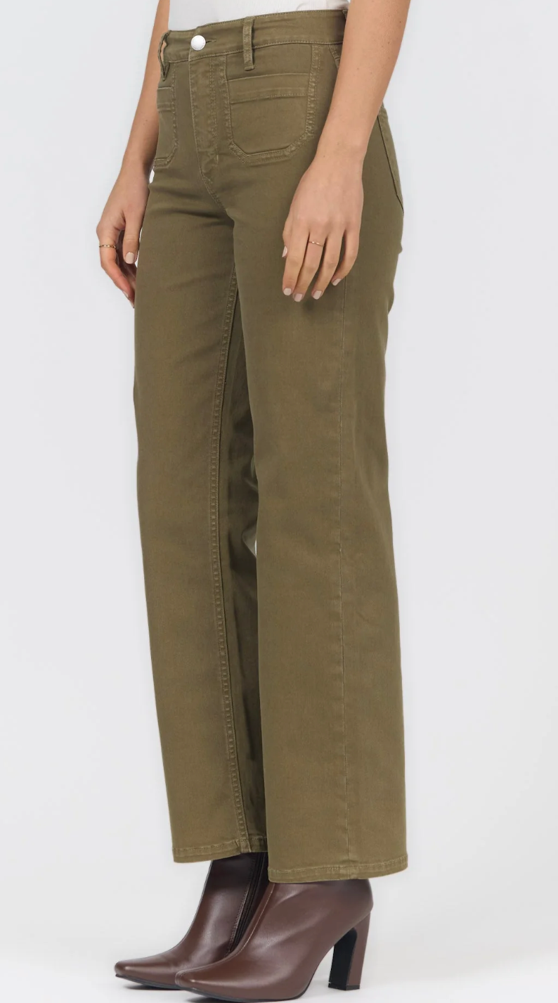 Dear John Holly Straight Leg Jean Olive Branch