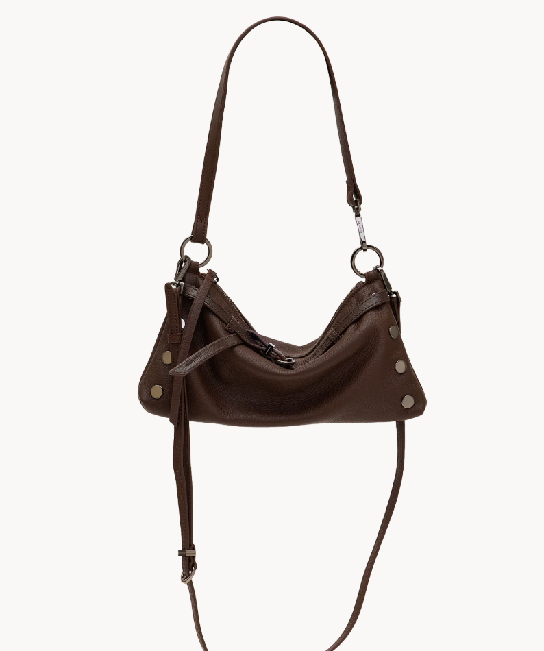 Hammitt Kyle Small Belted Espresso & Gunmetal