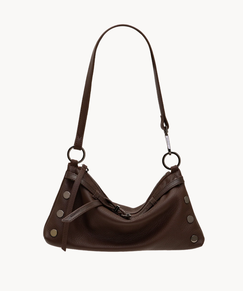Hammitt Kyle Small Belted Espresso & Gunmetal