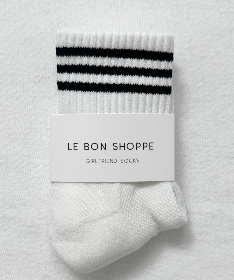 Le Bon Shoppe - Girlfriend Socks White