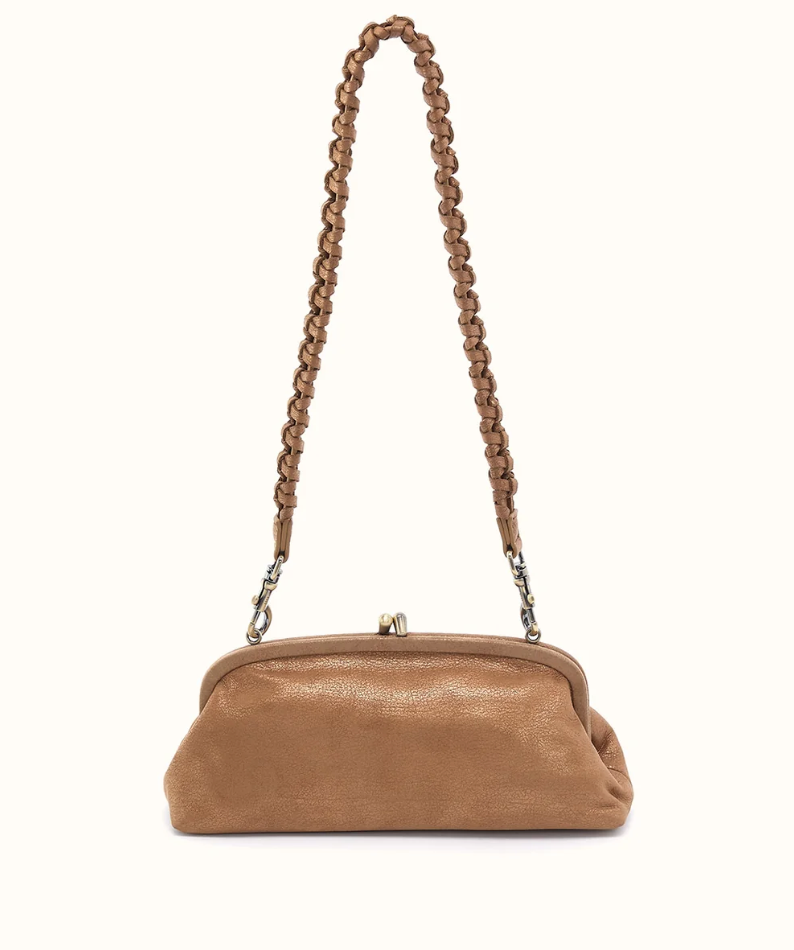 HOBO Alba Frame Small Shoulder Bag Honey Gold