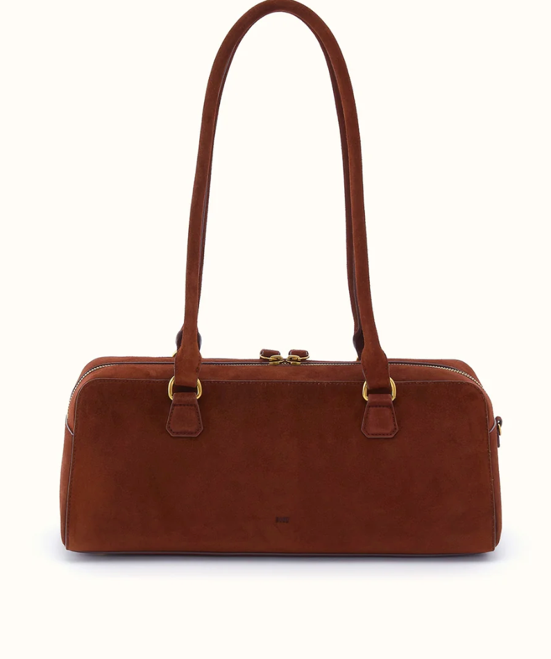 HOBO Sadie Satchel Suede Chocolate