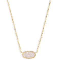 Elisa Gold-White Drusy