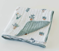 Cotton Muslin Quilt - Prickled Pots