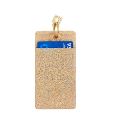 Gold Confetti ID Card Holder