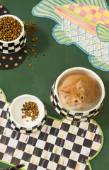 Courtly Check Cat Dish