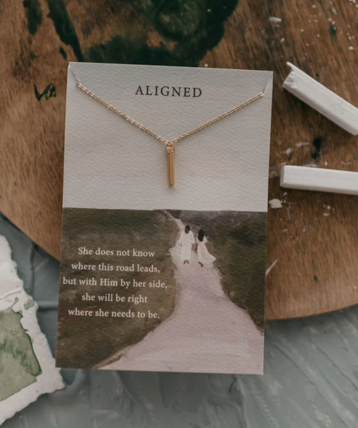 Aligned Gold Necklace