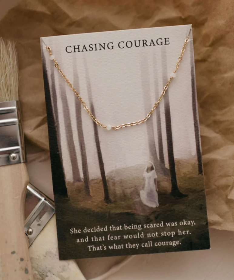 Chasing Courage Gold Necklace