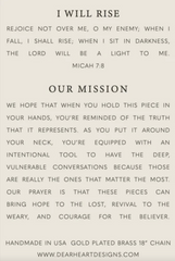 I Will Rise Gold Necklace