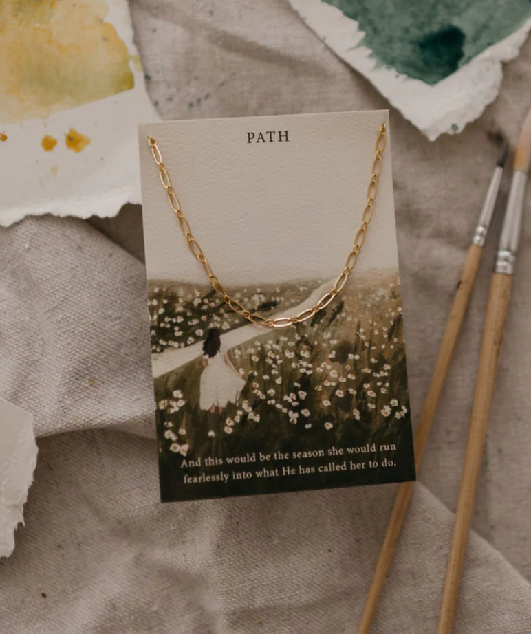 Path Gold Necklace