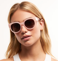 Lunch Date Sunglasses - Blush Pink Gradient