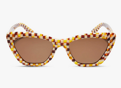 Camila Chestnut Sunglasses - Weave Brown