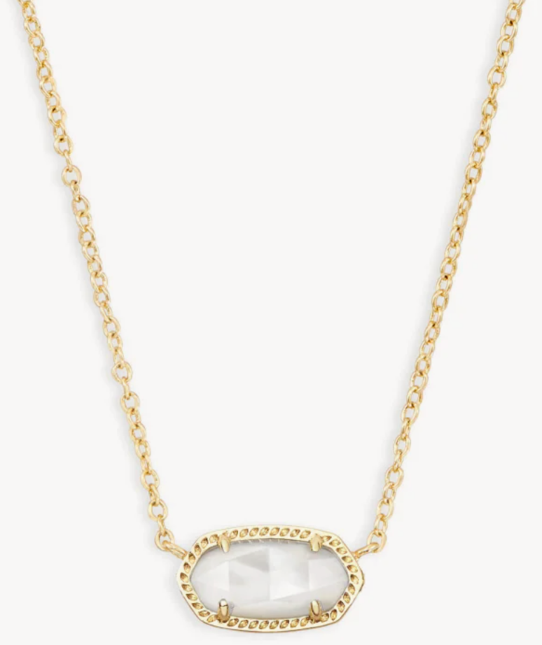 Elisa Necklace - Gold Ivory Mother of Pearl (June)